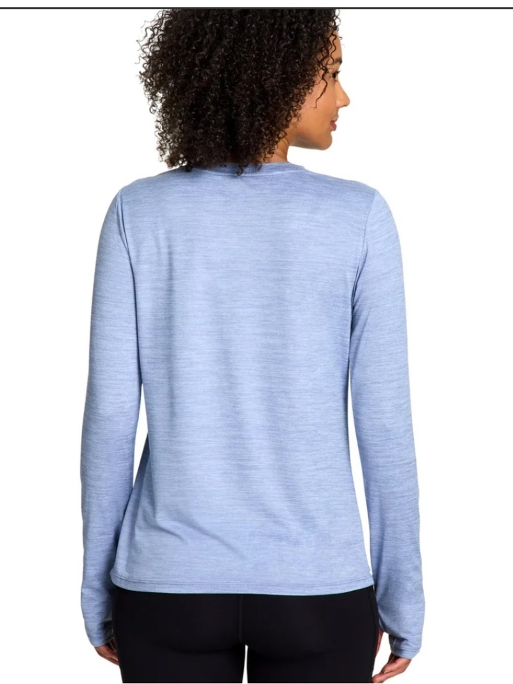 REEBOK | Denim Blue Athletic Shirt Long Sleeve Crew Neck Tshirt Sz XL - Picture 4 of 10